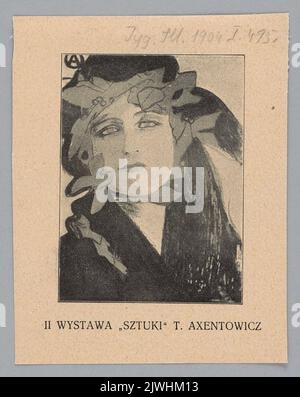 Reproduktion eines Gemäldes Axntowicz, Teodor (1859-1938), 2. Ausstellung von `Sztuka` ; aus: 'Tygodnik Ilustowany' 1904, 1, 495. Tygodnik Ilustowany (Warszawa ; czasopismo ; 1859-1939), Verleger Stockfoto